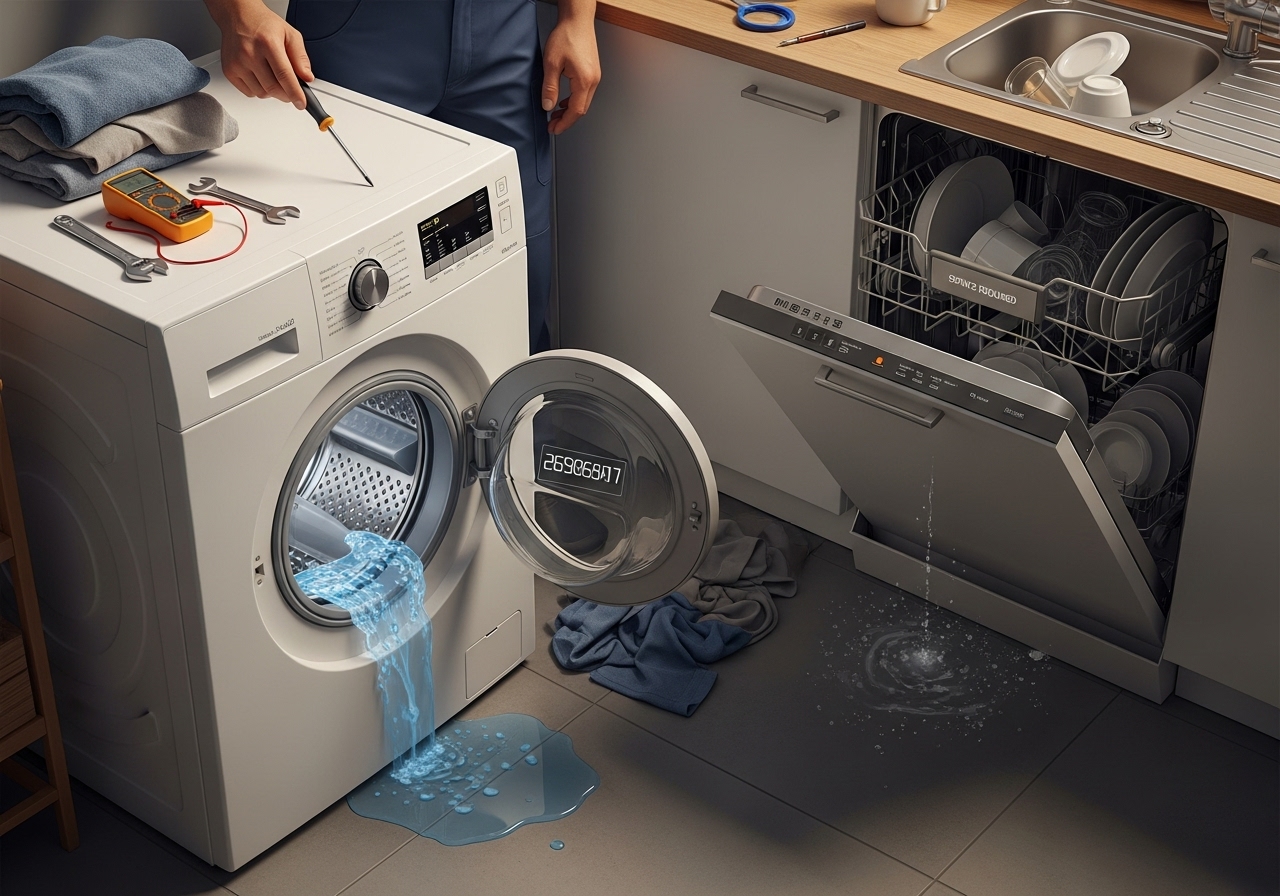 Camasir ve Bulasik Makinesi Tamiri Yaygın Arizalar